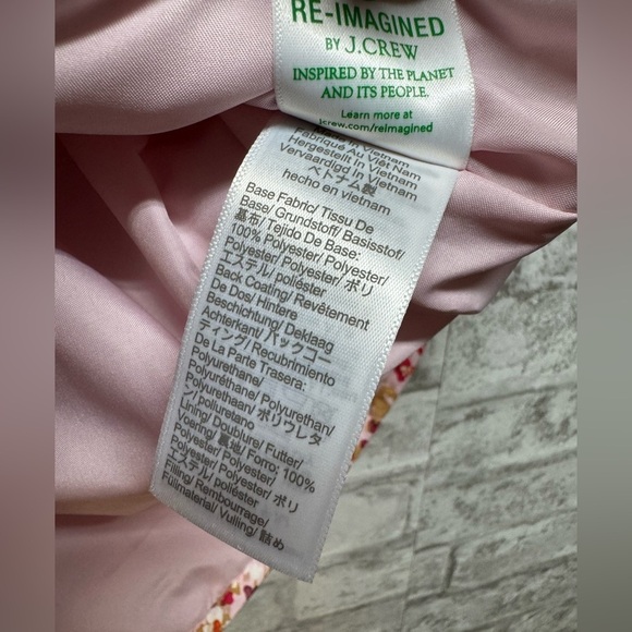 J. Crew Floral Print Quilted Puffer Vest Women’s XS‎ NWT gold tone hardware - Picture 5 of 8